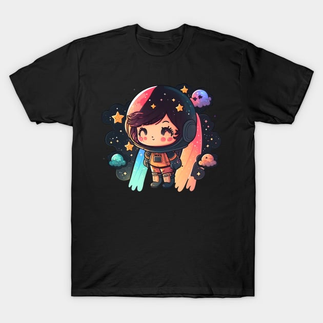 Astronaut - Chibi Girl T-Shirt by Canvas & Ink Co.